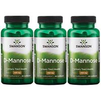 Swanson D-Mannose 700 mg 60 Caps 3 Pack