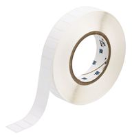 Brady THT-125-499-3 0.5" Width x 0.9" Height, B-499 Nylon Cloth, Matte Finish White Thermal Transfer Printable Label (3000 per Roll)