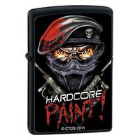 Zippo Lighter - Hardcore Paint Black Matte
