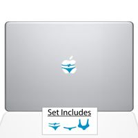 The Decal Guru 0216-MAC-15P-LB 1008-MAC-13A-G Beach Babes MacBook Decal Vinyl Sticker - 15" MacBook Pro (2015 & Older) - Light Blue