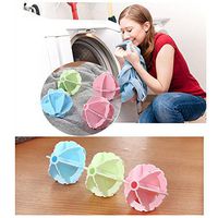 Washing Machine Floating Lint Trap,Clean Laundry Ball Washing Helper Laundry Dryer Ball Fabric Softener Cloth Clean,Laundry Ball To Catch Microfibers,Random,2PC