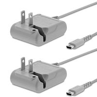 Fosmon AC Adapter Power Cord Charger for Nintendo DS Lite Battery (2 Pack)