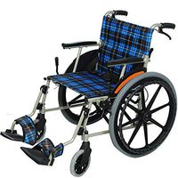 JUFU Portable Wheelchair Foldable Manual Portable Old Scooter Wheelchair Aluminum Alloy Material Convenient and Simple | (Size : A)