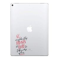 FINCIBO 5 x 5 inch Psalm 112:7 Removable Vinyl Decal Stickers for iPad MacBook Laptop (Or Any Flat Surface)