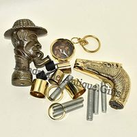 Nautical Gift Decor Antique Style Solid Brass Handle Victorian Cane Wooden Walking Stick Vintage