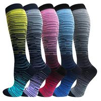 Compression Socks for Women and Men(20-30 mmHg) - Best Medical for Running, Athletic, Nurses, Pregnancy, Flight, Travel, Circulation & Recovery (Assorted, L/XL)