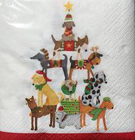 Craftmaster Cocktail Beverage Dog Paper Napkins, Most Woofable Time, 36 ct