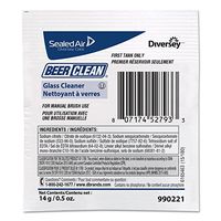 Johnson Diversey Beer Clean Glass Cleaner, Powder.5oz Packet, 100/carton, New