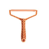 Choosebuy Manual Clothes Lint Remover, Honeycomb Plastic Handle Clothes Fuzz Shaver Lint Remover Hairball Remover Epilator for Clothing, Bedding, Furniture and Car Upholstery (Orange, 1PC)