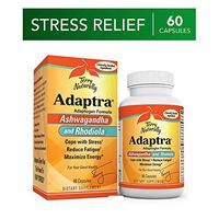 Terry Naturally Adaptra - 60 Capsules - Ashwagandha & Rhodiola Supplement, Helps Reduce Fatigue, Manage Stress & Maximize Energy - Non-GMO, Gluten-Free - 60 Servings