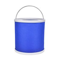 HJAZ Folding Bucket, Shrinking Bucket Car Portable Washing Bucket Outdoor Travel Retractable, 11L, Blue Welcome to buy (Color : Blue, Size : 2426cm)