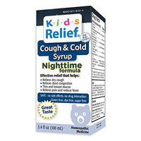 Kids Relief Cough & Cold Syrup Nightime Formula for Kids 0-12 Years
