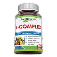Pure Naturals B-Complex, 500 Tablets -Supports Healthy Metabolism* -Supports Cardiovascular & Nervous System* -Supports Overall Health & Well-Being*