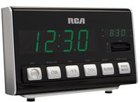 RCA RC10 AM/FM Alarm Clock Radio (Black)