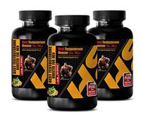 Male Testosterone Supplements - Best Testosterone Booster for Men - Male Enhancement Pills - tongkat ali Horny Goat Weed - 3 Bottles 180 Capsules