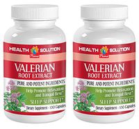 Sleep aid Supplements - Valerian Root Extract - Valerian Root Extract Capsules - 2 Bottle 200 Capsules