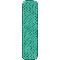 Rubbermaid Commercial FGQ42400GR00 HYGEN Microfiber Hall Dust Mop Pad, Dry, Single-Sided, 24-inch, Green