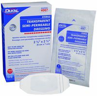 Dukal Transparent Semi-Permeable Dressing, 1-1/2"x2", Sterile, 1/pk 100pk/bx 100 pcs sku# 1304066MA