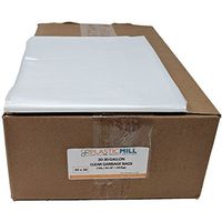 PlasticMill 20-30 Gallon Garbage Bags: Clear, 2 MIL, 30x36, 100 Bags.