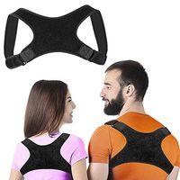 Facay Back Brace Strap- Adjustable Back Straightener Pain Relief from Neck, Back & Shoulder Posture Corrector for Men and Women