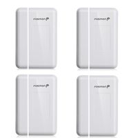 Fosmon 4 Pack WaveLink 51018HOM Add-On Door Contact Sensor Unit (No Receiver) - White