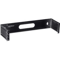 TRENDnet 2U 19-Inch Hinged Wall Mount Bracket for Patch Panels and PDU Power Strips, Supports EIA-310, TC-WP2U