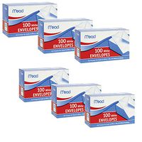 Envelopes 6 3/4 Inches Long White - 6 Boxes of 100 (600)