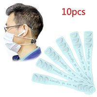 10 PCS Mask Extension Buckle Hooks, Ear Protector Artifact, Adjustable Lengthened Mask Rope, Anti-Leak Ears to Relieve Ear Pain (Blue)