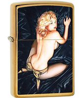 Zippo Olivia De Berardinis Brushed Brass Pocket Lighter