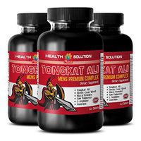 Pills for Muscle gain - TONGKAT ALI Mens Complex - Horny Goat Weed Effective - 3 Bottles (180 Tablets)