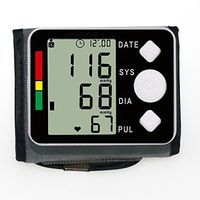 Diaclara Blood Pressure Monitor Fully Automatic Accurate Wrist Blood Pressure Cuff Monitor with Wristband Automatic Wrist Electronic Blood Pressure Monitor Perfect for Health Monitoring