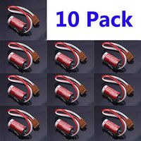 Replacement Battery, MAXELL ER17/33 2/3A 3.6V 1600mAh PLC Battery +Plug for 3G2A9-BAT08 US Stock (Pack of 10)