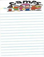 Kids Camps Lined Stationery Paper 26 Sheets