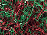 4oz Bag Blend VERYFINE Fine Cut Gift Basket Shred Paper Filler Red & Green nfLG -697
