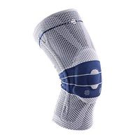 Bauerfeind GenuTrain Knee Support Brace (New Version) - Targeted Support for Pain Relief & Stabilization for Weak, Swollen & Injured Knees & Arthritis - Size 6, Comfort - Color Titanium