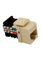 Leviton 5G108-RA5 Gigamax 5E Quickport Connector, Cat 5E, Almond
