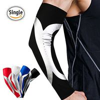 Fittoo Elbow Brace Sleeve Recovery Arm Brace Support for Workouts Golfers and Tennis Elbow Arthritis Tendonitis Sun Block - Single