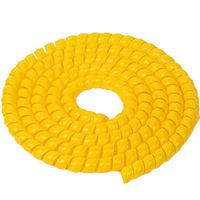 TINTON LIFE 6.5FT 25mm(0.98in) PP Spiral Wire Tube Pipe Cable Sleeve Protector, Yellow