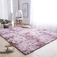 re2chiOngs Area Rug Warm Ultra Soft Living Room Area Rug Shaggy Nursery Floor Mat Carpet Home Decor Purple