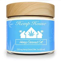 Coconut Oil with Hemp Extract | 250mg Natural Hemp Extract | Organic Ingredients | Organic Coconut Oil for Stress, Anxiety, and Pain Relief | 2 oz