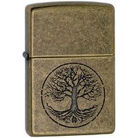 Zippo Personalized Message Engraved on Backside Customized Part4 Zippo Lighter Windproof Lighter (Tree of Life)