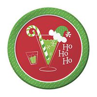 Creative Converting 8 Count Sturdy Style Paper Lunch Plates, 7", Ho Ho Ho