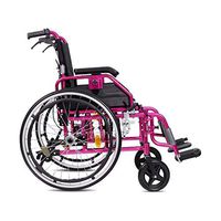 WenFei shop Self-Propelled Wheelchair Rear Handbrake, Medical Wheelchair Foldable,Portable Wheelchair,Suitable for Inconvenient Legs, Injured,18” Wide Seat