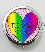 BlackKey Too Sassy For You 3-Compartment Decorative Pocket Gift Box Case Organizer for Pill, Color 1 -761