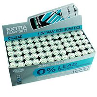 60Pc Vinnic SR03MSG AAA Size Heavy Duty Batteries MN2400 4003 824 AM4 PC2400