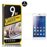 Tempered Glass Screen Protector Compatible with Huawei Mate 9 Lite, UNEXTATI 9H Hardness Screen Protector Film, HD Clear Tempered Glass Film for Huawei Mate 9 Lite, 2 Pack