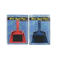 24 Plastic Mini Dust Pans w/Whisk Brooms