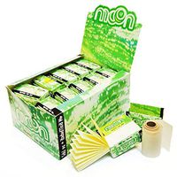 Moon 24 Rolls & Tips Unbleached Rolling ROLL Papers Tobacco Paper 44mm ×5 Meters