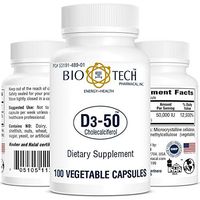 Bio-Tech Pharmacal Vitamin D3 (D3-50 50k IU, 100 Veg Count)