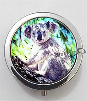 BlackKey Koala 3-Compartment Decorative Pocket Gift Box Case Organizer for Pill, Color 1 -2257